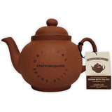 Cauldon Ceramics Hand Made 4 Cup Classic Terracotta Teapot with Engraved Logo 36 fl oz/1020 ml