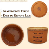 Cauldon Redware Small Storage Jar in Inner Glazed Redware Logo