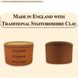 Cauldon Redware Small Storage Jar in Inner Glazed Redware Logo