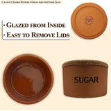 Cauldon Redware Small Sugar Storage Jar in Terracotta Inner Glazed