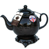 Cauldon Ceramics Hand Made 4 Cup Brown Betty Teapot with Logo and Trivet 36 fl oz/1020 ml