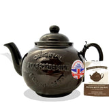 6 Cup Brown Betty Teapot with Embossed Logo